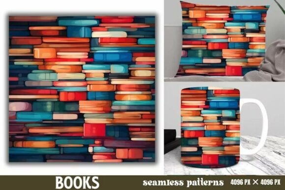 Books Seamless Patterns Back to School