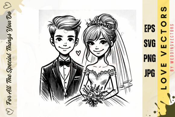 Love Notes: Bringing Vintage Romance to Modern Designs with Weddingvectors - 22002477