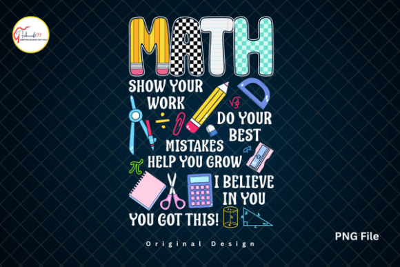 Math Teacher PNG: Back to School Teacher Design