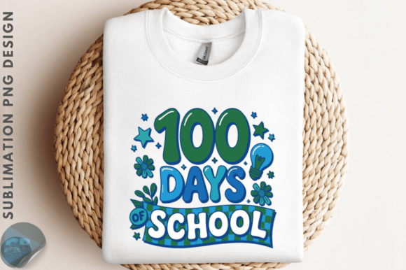 Preppy 100 Days of School PNG Design: A Creative Asset