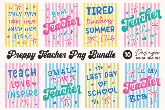 Preppy Teacher PNG Bundle, Back to School: A Practical Workflow for Digital Creators