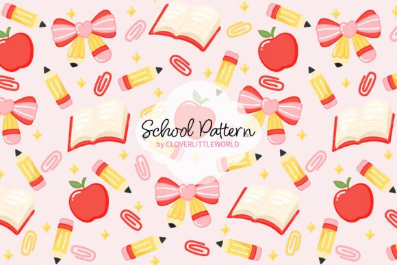 Revitalizing Classroom Aesthetics and Craft Projects with the Cute Back to School Pencil Bow Pattern