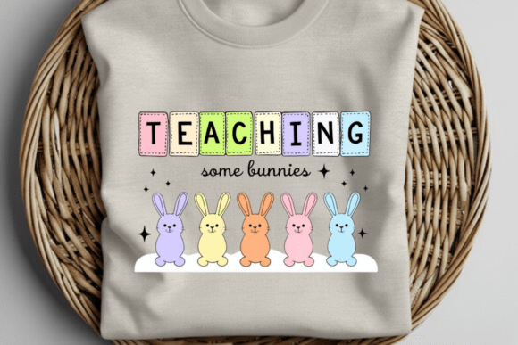 Teaching Some Bunnies PNG: A Whimsical Design for Educators