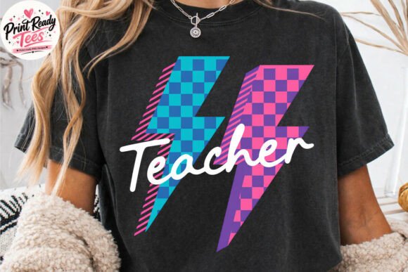The Retro Neon Teacher PNG: A Bold Design Revolution for Back-to-School Fashion
