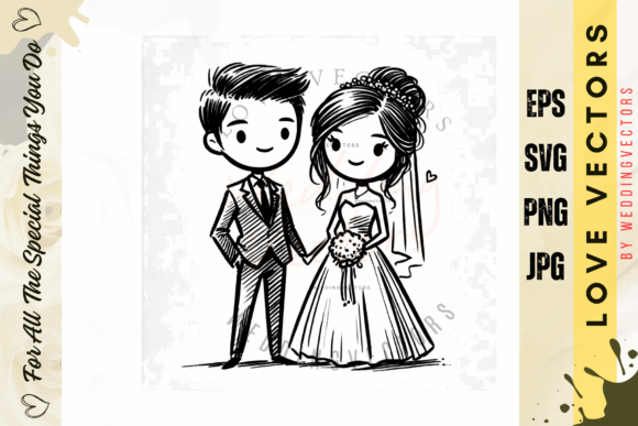 Weddingvectors - 22001453: A Deep Dive into Vintage Typewriter Graphics for Romantic Design