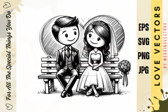 Weddingvectors - 22005889: Bringing Nostalgic Romance to Your Creative Projects